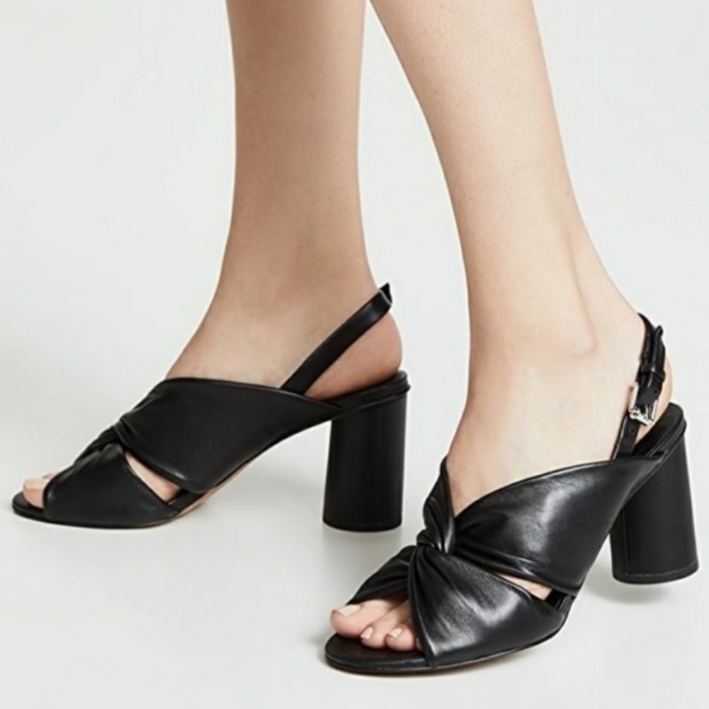 REBECCA Minkoff leather sling back sandals.7.new